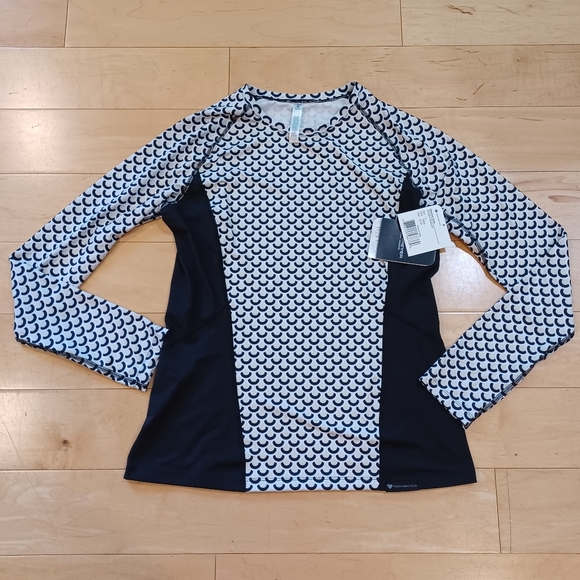 Obermeyer Discover Crew Long Sleeve Base Layer In Nome's Geo Size L - Picture 4 of 9